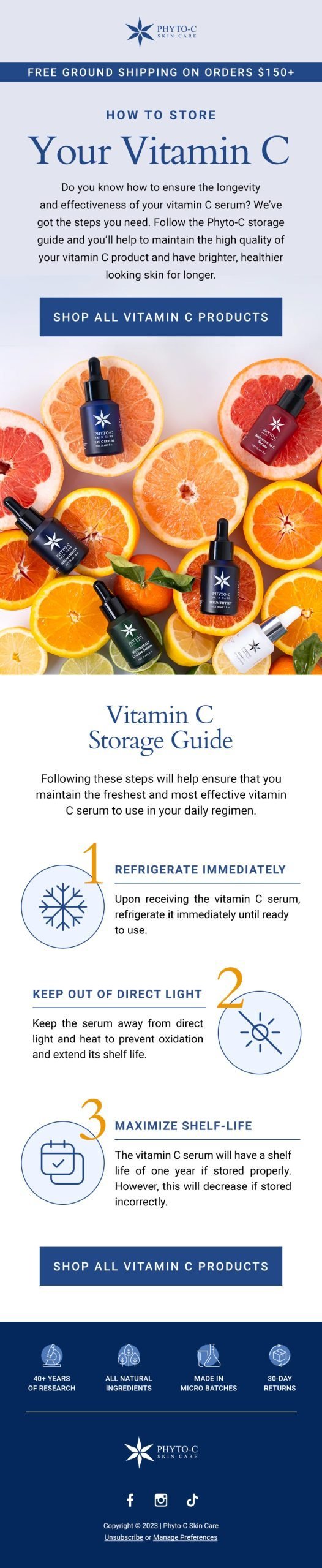 Phyto-C – How To Store Vitamin-C
