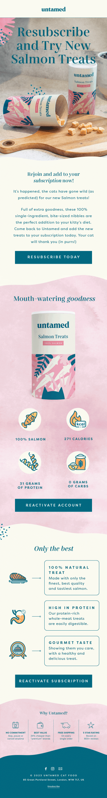 Untamed Campaign – Salmon Treats