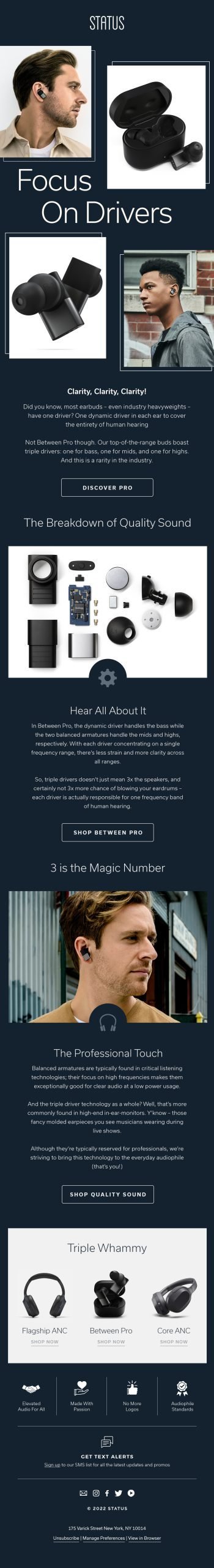 Status Audio – Focus on Drivers